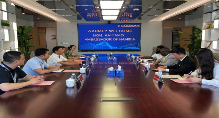 纳米比亚驻华大使到访milan米兰资源集团总部